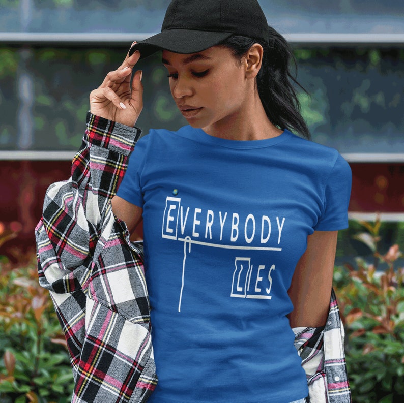 House MD T Shirt/ Everybody Lies T-Shirt Dr House Tee Royal Blue