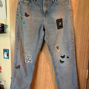 Women’s Riders by Lee Relaxed-Fit Jeans with Embroidery and Sewn-On Patches