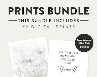 Bundle Prints, Instantly Download, Inspirational Quotes, Printable Poster, Instant Download