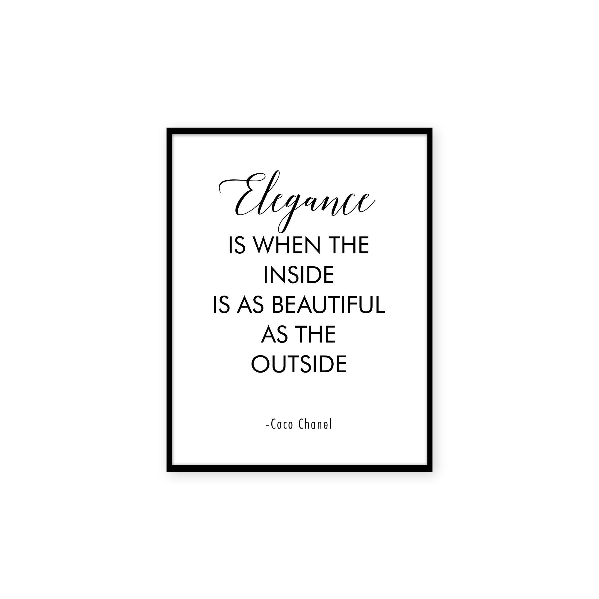 Printable Elegance is When the Inside is as Beautiful as the 