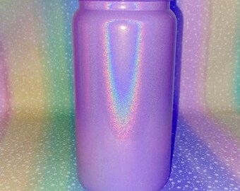 Shimmer Colored glass Libby cups rhinestone lid with straw 16oz RTS –  Little Lovies Boutique