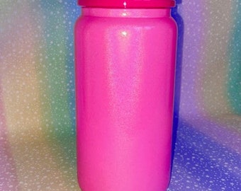 Shimmer Colored glass Libby cups rhinestone lid with straw 16oz RTS –  Little Lovies Boutique