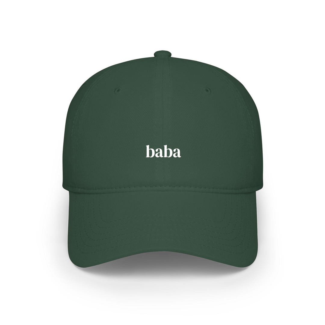 Baba Embroidered Cap | Low Profile Baseball Cap, Arab Dad - Etsy