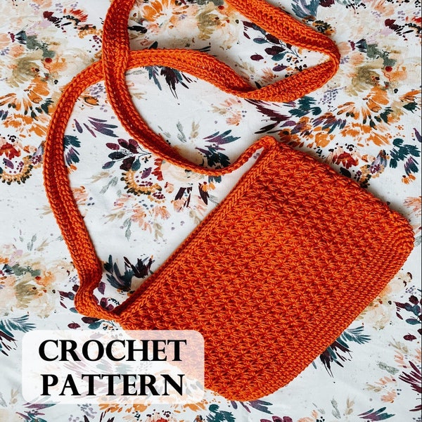 PATTERN, Southern Sunset Crossbody Purse, Crochet Pattern, Crochet Small Bag, Kids Purse