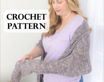 PATTERN, Southern Sunset Wrap (Lite), Crochet Wrap, Star Stitch, Crochet Shawl, Fingering weight yarn, Crochet Scarf, Crochet Pattern
