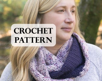 PATTERN, VL Crochet Scarf, Crochet Scarf Pattern, DK weight, Suri Yarn, Infinity Scarf, Flat Scarf, Cowl