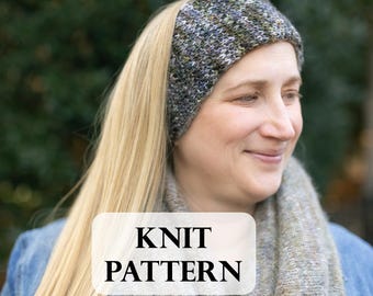 PATTERN, VL Ear Warmer Knit, Headband Pattern, DK weight, Suri Yarn