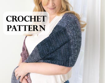 PATTERN, Southern Sunset Wrap, Crochet Wrap, Star Stitch, Crochet Shawl, Winter Accessory, DK weight yarn, Crochet Scarf, Crochet Pattern