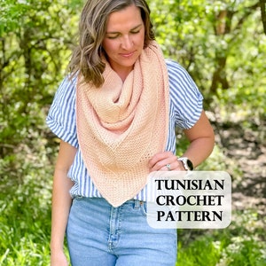 Pattern, Indecision Sampler Shawl - Tunisian, Tunisian Crochet Pattern, Tunisian Shawl, Tunisian crochet