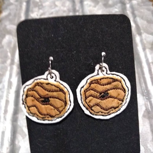Hand made Embroidered earrings Help a Scout go to camp Girl Scout cookie campfire daisy Clip ons also available