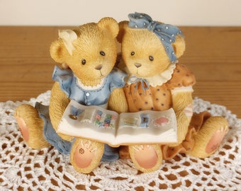 Cherished Teddies Roxie and Shelly "What A Story We Share" Figurine