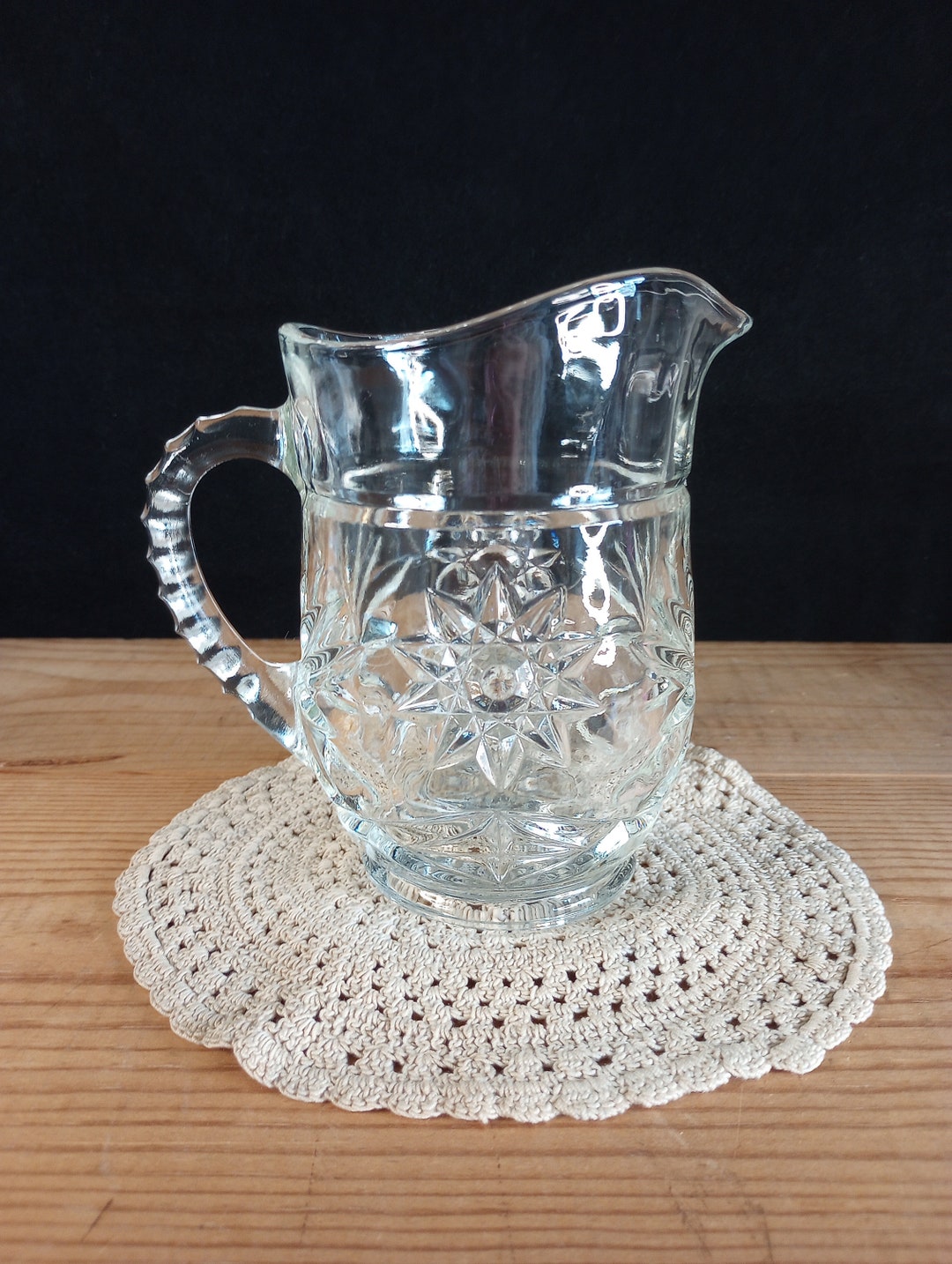 Anchor Hocking Prescut Pint Pitcher Star of David - Etsy