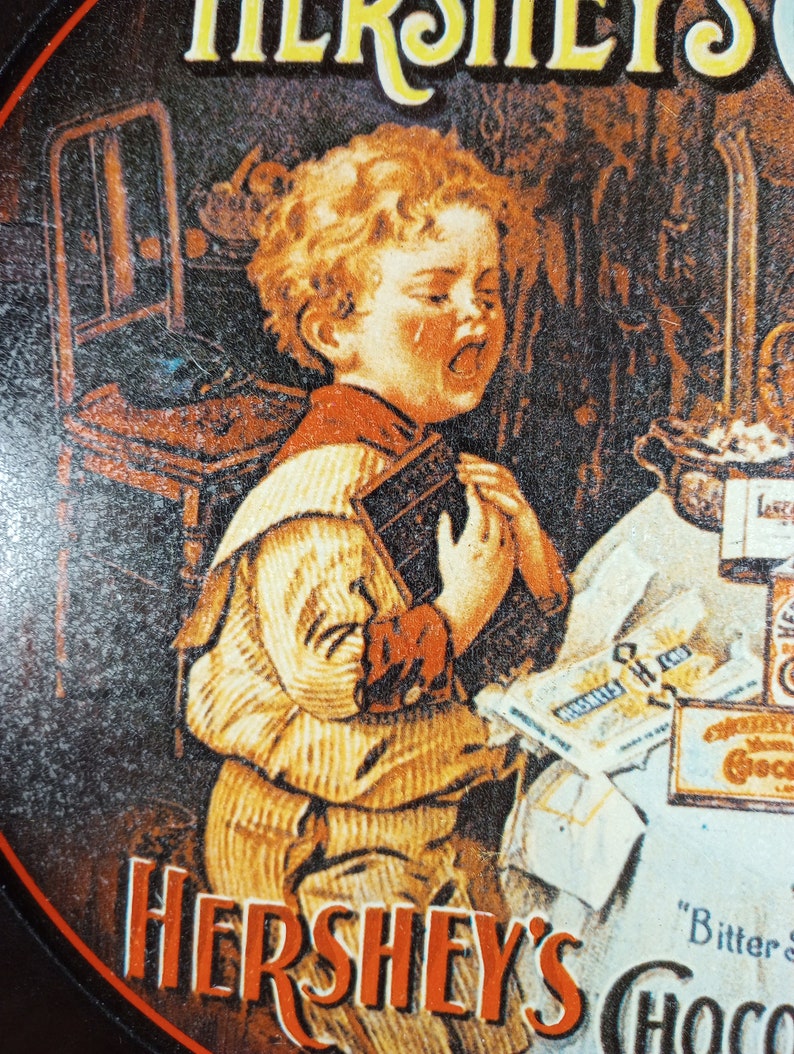 Hersheys Cocoa Hershey Chocolate Metal Serving Tray Etsy