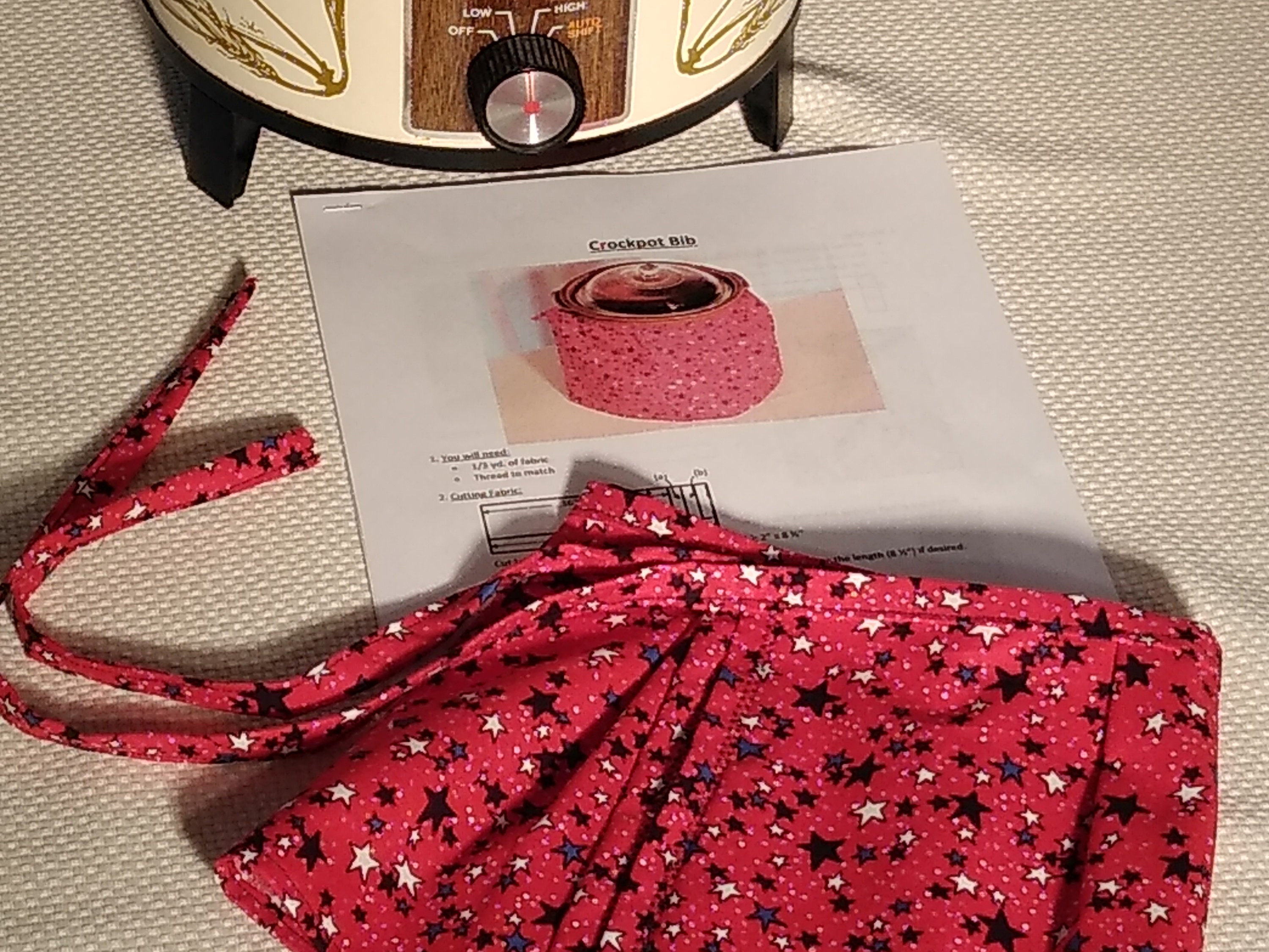 SALE CrockPot Bib PDF sewing pattern digital download Etsy