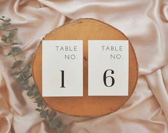 Modern Wedding Table Numbers Template for Digital Download | Editable Modern Wedding Table Numbers | Wedding Invitation Suite