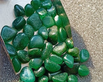5 Pieces Green Jade Tumble, Natural Jade Crystal, Polished Tumble, Healing Crystal, Pocket Crystal  7 - 12mm  Crystal Shop