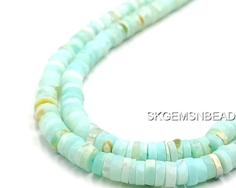 Collier Vintage Années 60/70 En Perles De Verre De Murano Irisées - Longueur 57cm