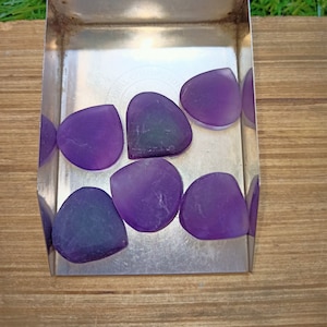 Natural Raw Amethyst - Amethyst Gemstone - Heart Shape  - 7 Chakras - Crown Chakra - Healing stone -  Crystal Shop 15-20 mm