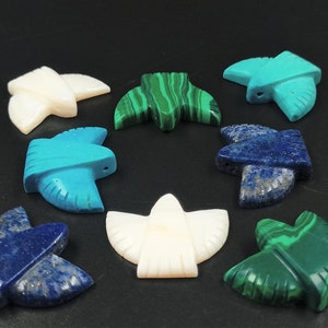 Natural Eagle Carving Bird, Mix Gemstone, Beautiful Hand Carved, Carved Eagle Bird Crystal, Real Gemstone, Jewelry Making, Crystal Shop