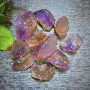 Natural Rare Raw Ametrine Crystal, Rough Gemstone, Chunks, Untreated Mineral, Jewelry, Healing Stone, Crystal Shop 25 - 30 mm