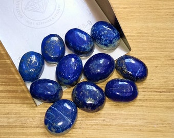 5Pcs 16X11MM Natural Top Quality Lapis Lazuli Same Size Lot Cabochon Lapis Lazuli Hammered Smooth Polished Cab Wholesale Lapis Lazuli L5