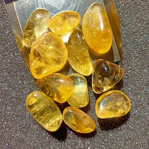Natural Citrine Tumble Stone, Plain  Chakra Tumble, Pocket Crystal, Nuggets, Jewelry Making, Healing Stone, Crystal Shop