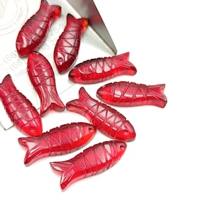 Natural Carving Fish Stone, Mix Gemstone Fish, Loose Real Gemstone, Hand Carved Fish Animal Pendant, Jewelry Making, Crystal Shop, Gift Her