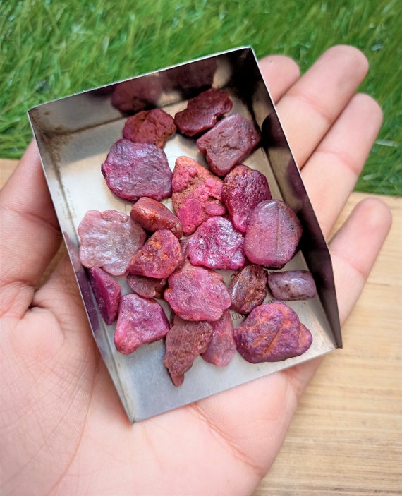 Natural uncut shop ruby