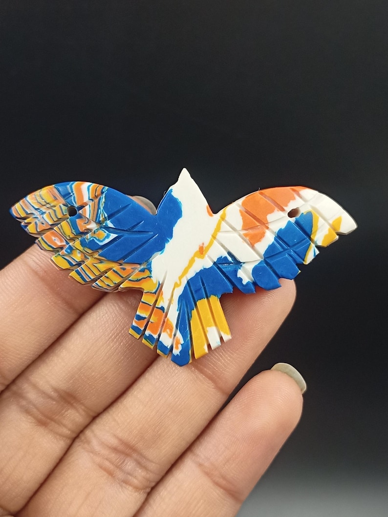 Eagle Carving Bird, Mix Gemstone, Beautiful Hand Carved, Loose Carved Eagle, Bird Charm, Real Gemstone, Women Jewelry Making, Crystal Shop Multi Color
