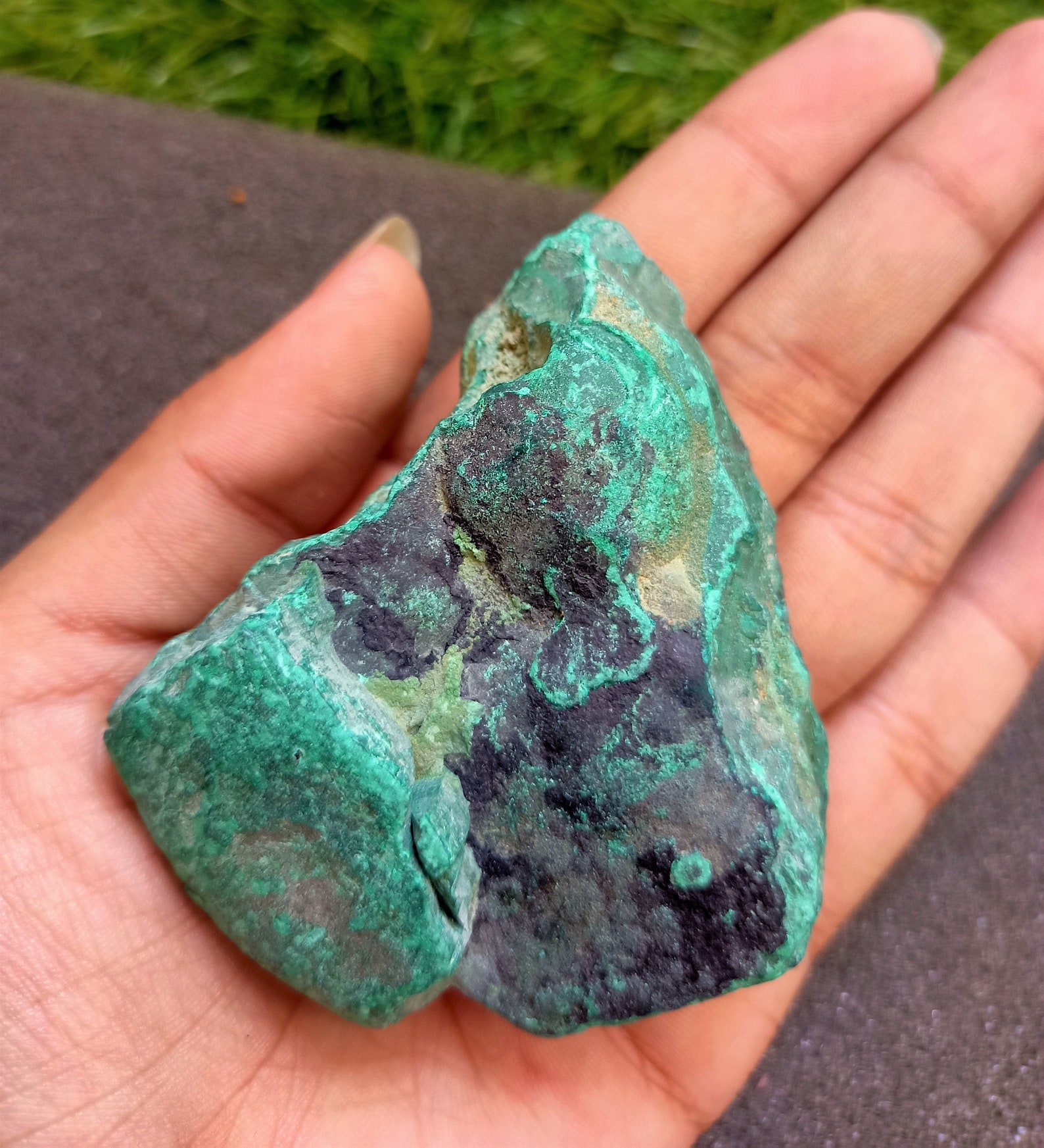739 Cts Natural Raw Malachite Green Crystal Rough Gemstone Etsy