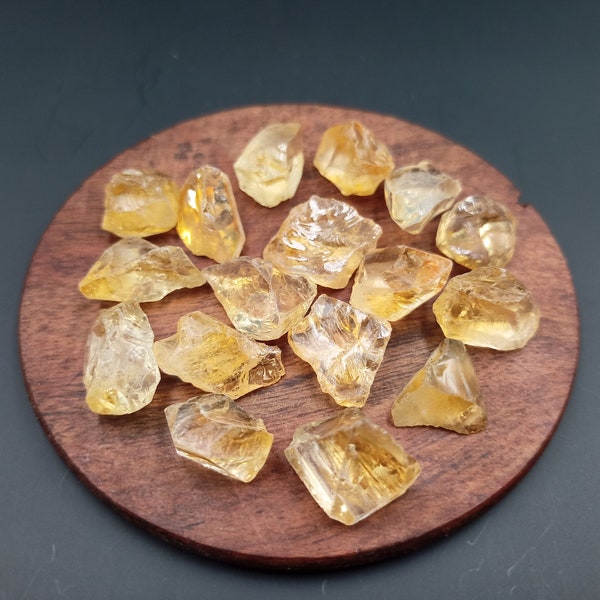 5 Piece Raw Citrine Crystal, Natural Citrine Stone, Rough Gemstone, Nuggets, Raw Making Jewelry, Healing Stone, Crystal Shop