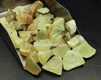 10 stuks ruwe groene prehnietsteen, natuurlijke losse edelsteenklompjes, ambachtelijk sieraden maken, genezend kristal