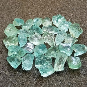10 Pieces Natural Raw Aquamarine Crystal, Untreated Blue Aquamarine, AAA Quality, Healing Stone, Raw Making Jewelry, Crystal Shop 6 - 8 mm
