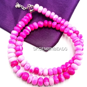 Hot Pink opal necklace, Peruvian Opal, Shaded opal beads, Vintage Jewelry
long gem necklace, statement necklace, craft supply beads, unquie necklace, Healing Gift, Unique Gift Jewelry
Mixed gemstone beads
Disco beads necklace