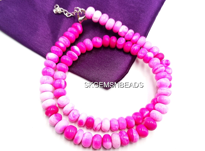Hot Pink opal necklace, Peruvian Opal, Shaded opal beads, Vintage Jewelry
long gem necklace, statement necklace, craft supply beads, unquie necklace, Healing Gift, Unique Gift Jewelry
Mixed gemstone beads
Disco beads necklace