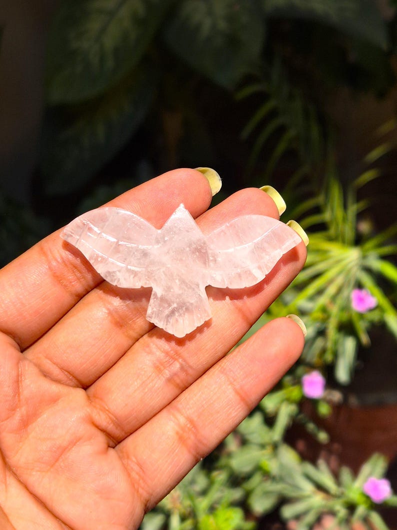 Eagle Carving Bird, Mix Gemstone, Beautiful Hand Carved, Loose Carved Eagle, Bird Charm, Real Gemstone, Women Jewelry Making, Crystal Shop Clear Quartz