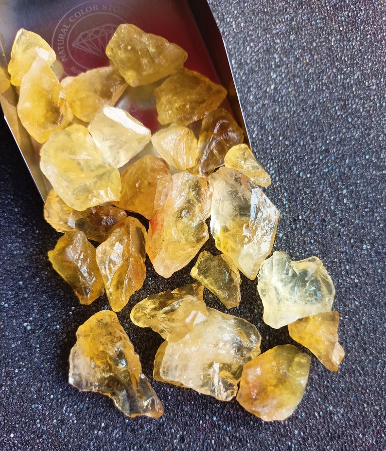 Natural Raw Citrine Crystal, Rough Gemstone, Solar Plexus Chakra, Jewelry Making, Healing Stones, Crystal Shop image 1