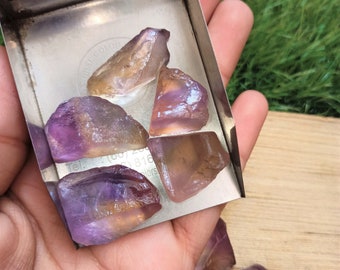 Rare Raw Ametrine Crystal, Natural Ametrine Rough, Untreated Stone, Jewelry Making, Healing Stone, 15 - 20 mm