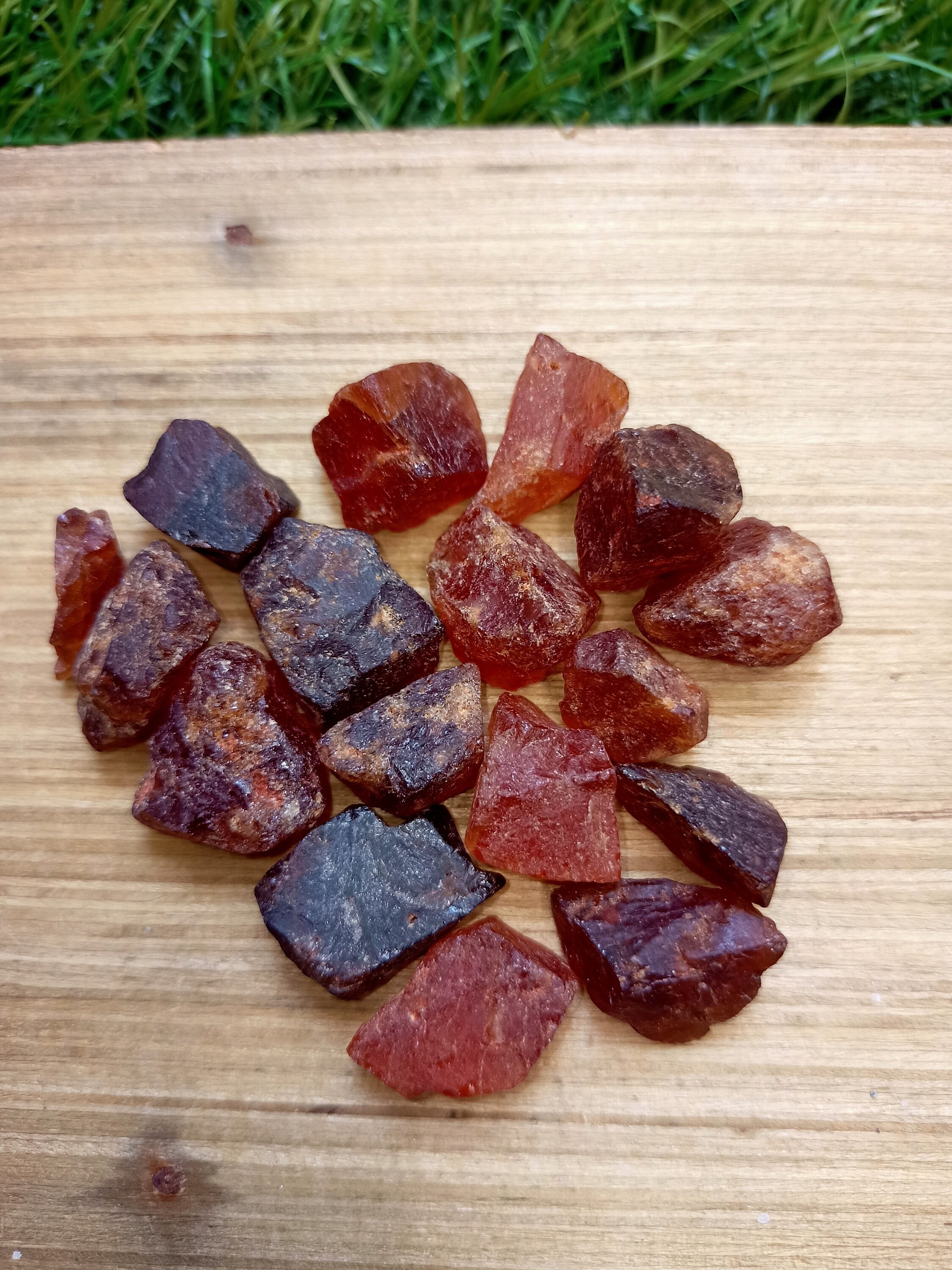 Raw Hessonite Crystal Natural Rough Gomed Gemstone Raw Etsy