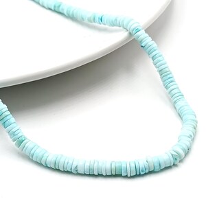 opal disc beads necklace, cool color crystal necklace, DIY jewelry, Gift for her, formal Jewelry