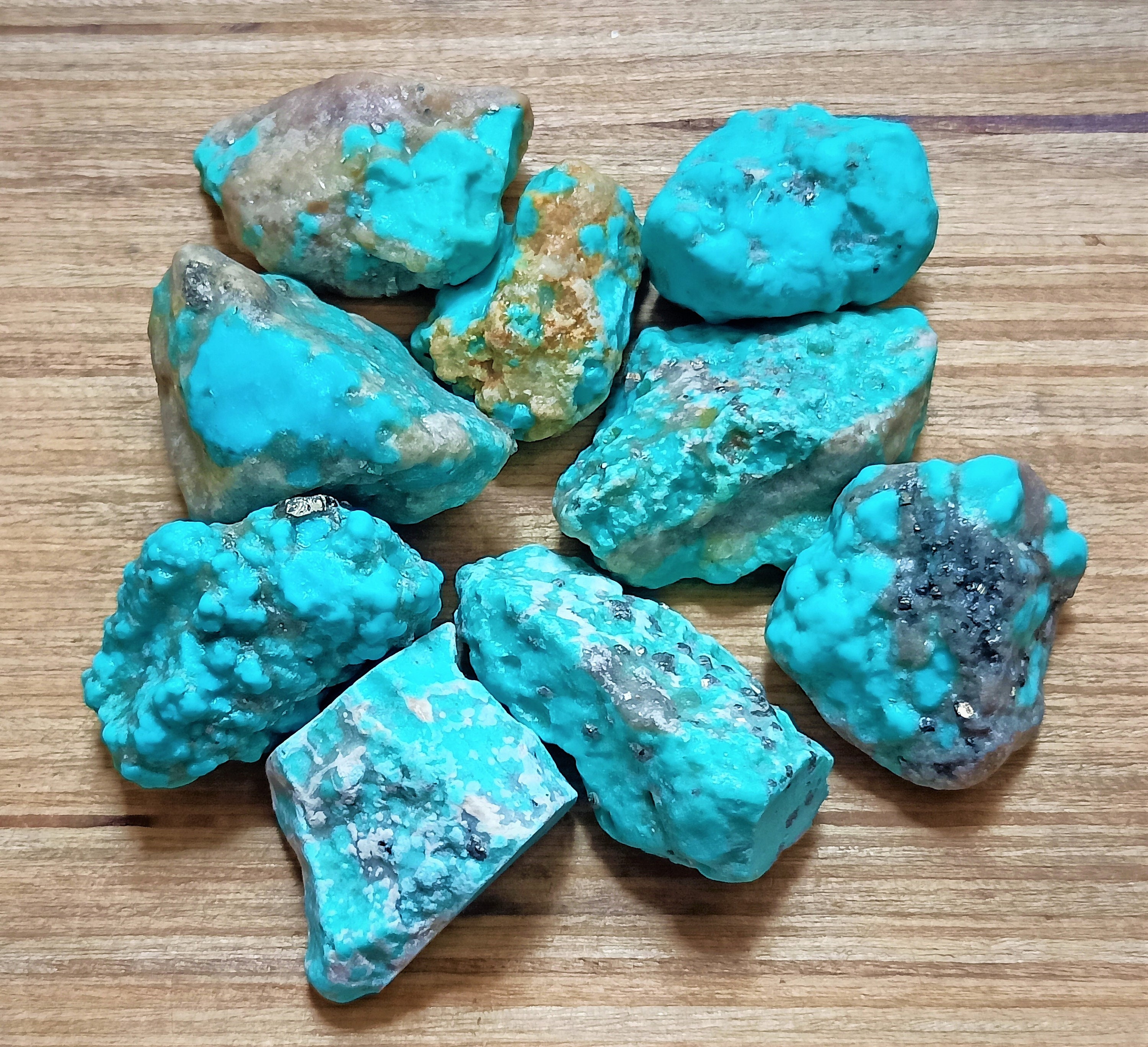 Natural Raw Turquoise Natural Specimen with Pyrite Inside Etsy