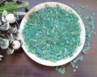 Chips de apatita azul sueltos naturales - Chips de piedras preciosas - Piedras pequeñas - Piedras pulidas sin cortar - Fabricación de joyas - Piedras curativas - Tienda de cristales de 4 a 6 mm