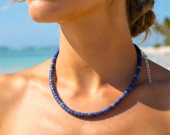スターリングシルバー、ラピスラズリ、ビニール製のヘイシディスクを