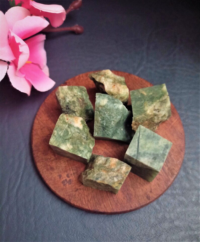 Bestseller Natural Raw Green Jade Crystal - Raw Nephrite Green Stone - Nephrite Specimen - Raw Making Jewelry -Healing Crystal -Crystal Shop 