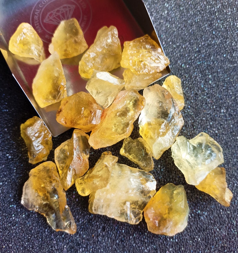 Natural Raw Citrine Crystal, Rough Gemstone, Solar Plexus Chakra, Jewelry Making, Healing Stones, Crystal Shop image 2