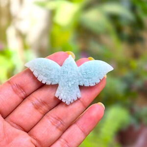 Eagle Carving Bird, Mix Gemstone, Beautiful Hand Carved, Loose Carved Eagle, Bird Charm, Real Gemstone, Women Jewelry Making, Crystal Shop image 6