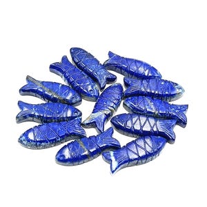 Natural Carving Fish Gemstone, Hand Carved Fish Stone Beads, Loose Hand Carved Fish Charm, DIY Pendant, Women Fish Necklace 9*26MM Gift Idea