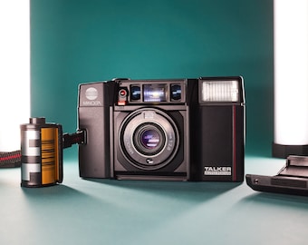 Minolta Talker 35mm point and shoot camera in good working condition w/ Example photos *Tested*