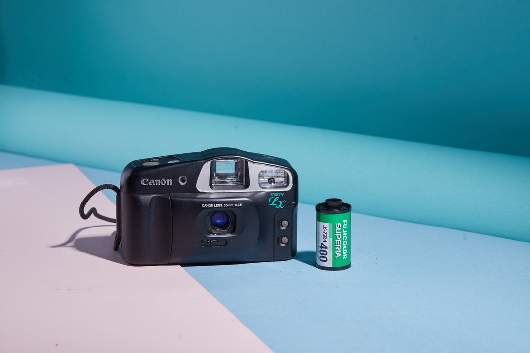 Film and Batt Included Canon Snappy LX 35mm Film Point and Shoot Camera