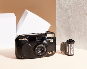 Minolta Freedom Explorer AF 35mm Film Camera: 28-70mm Zoom Lens, Panorama Mode